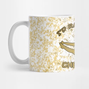 I'd Rather be Cheering Design in Gold Mug